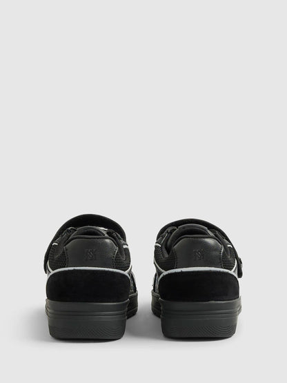 River Island Black Embossed Touch Fastening Trainers image 5