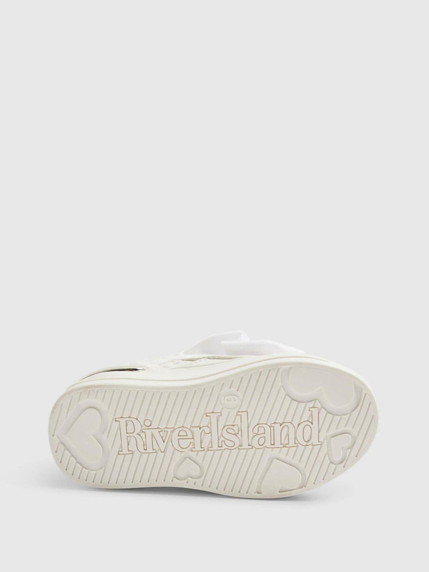 River Island White Velcro Bow Trainers image 5