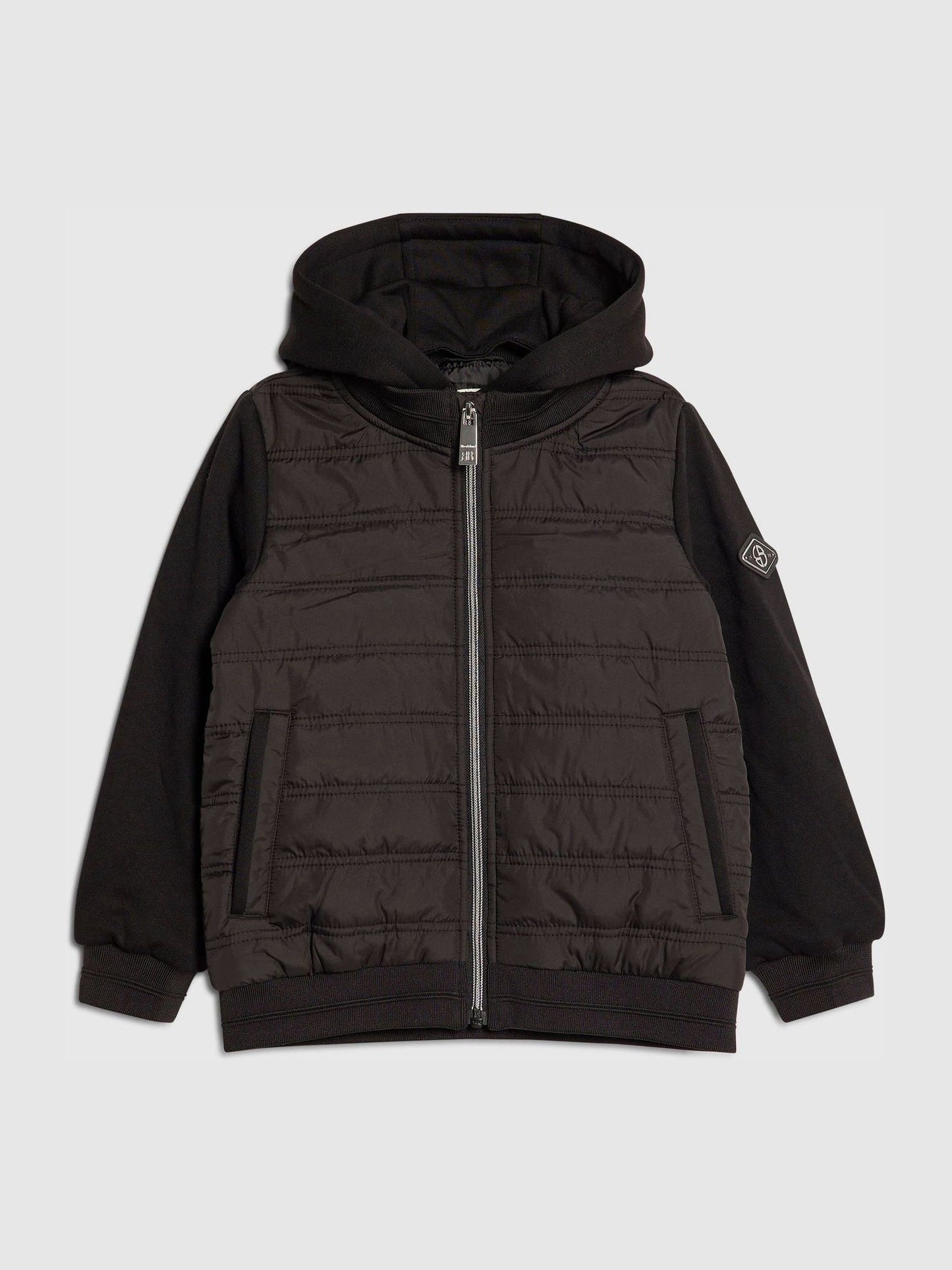 Dsiney Kidz - River Island Black Hooded Hybrid Jacket image 1