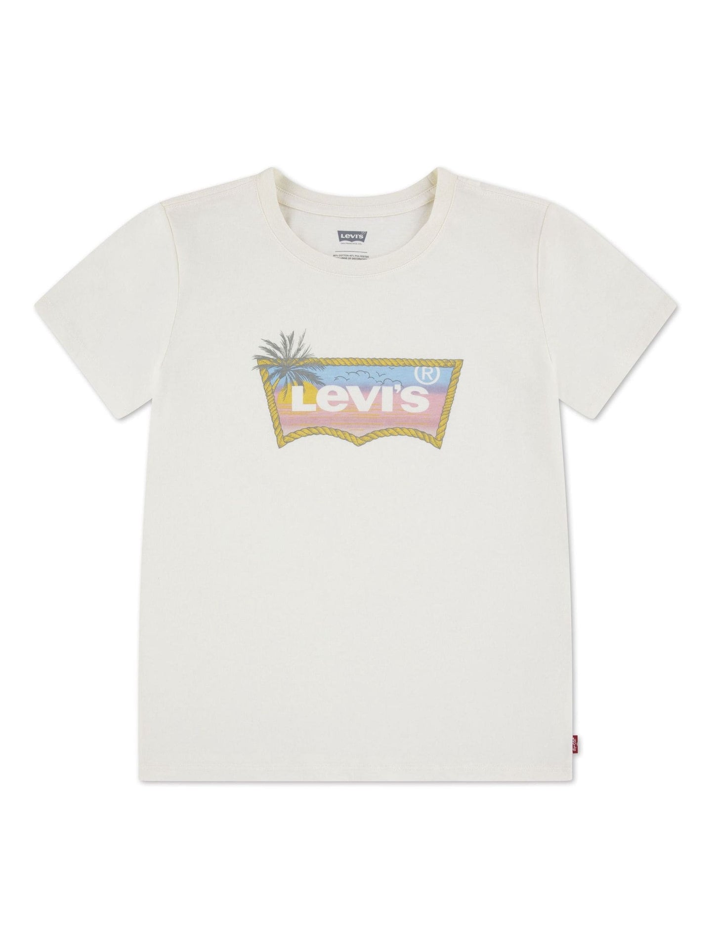 Levi's White Ombre Batwing Short Sleeve T-Shirt image 1