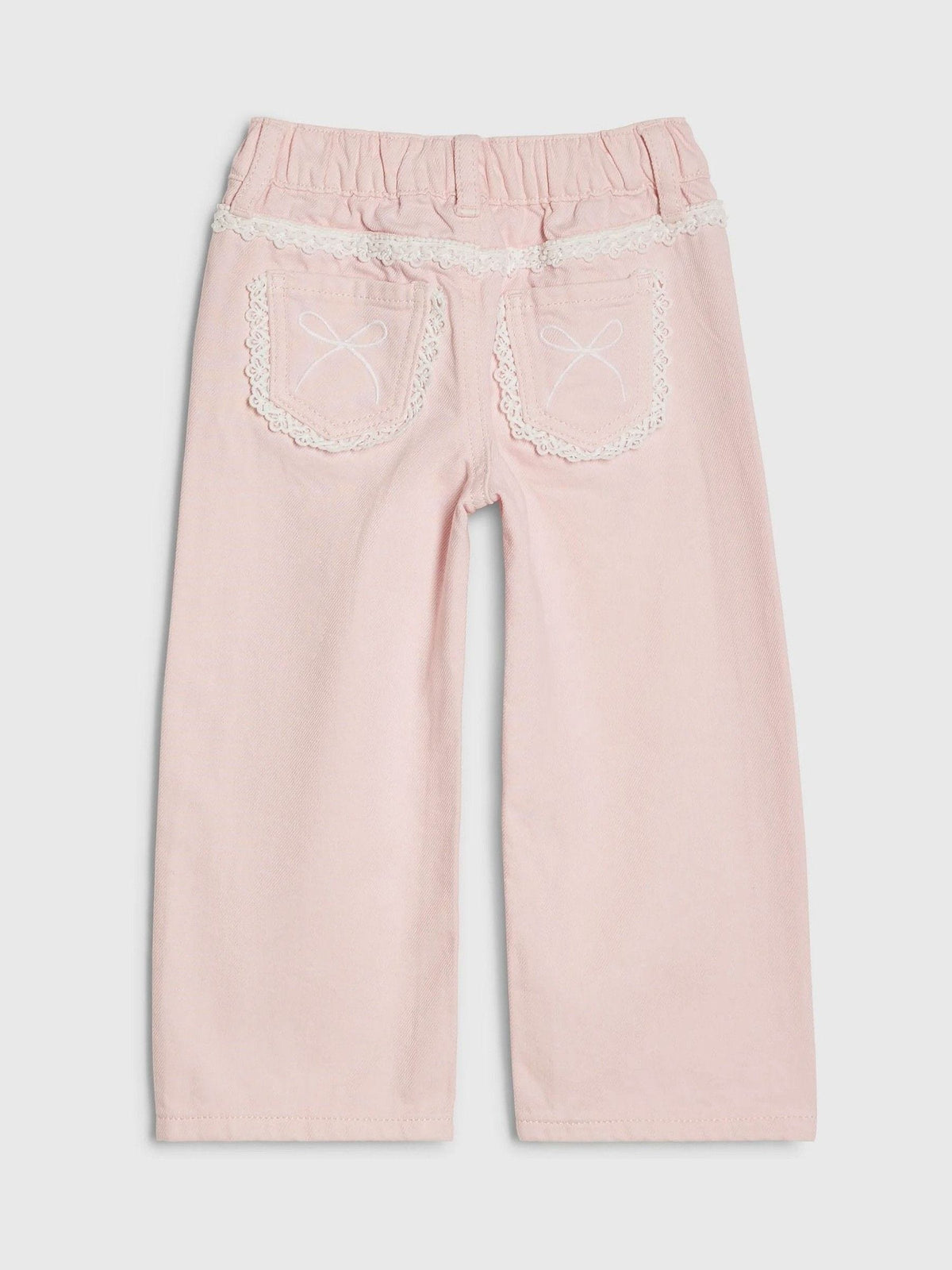 Dsiney Kidz - River Island Pink Lace Wide Leg Jeans image 2