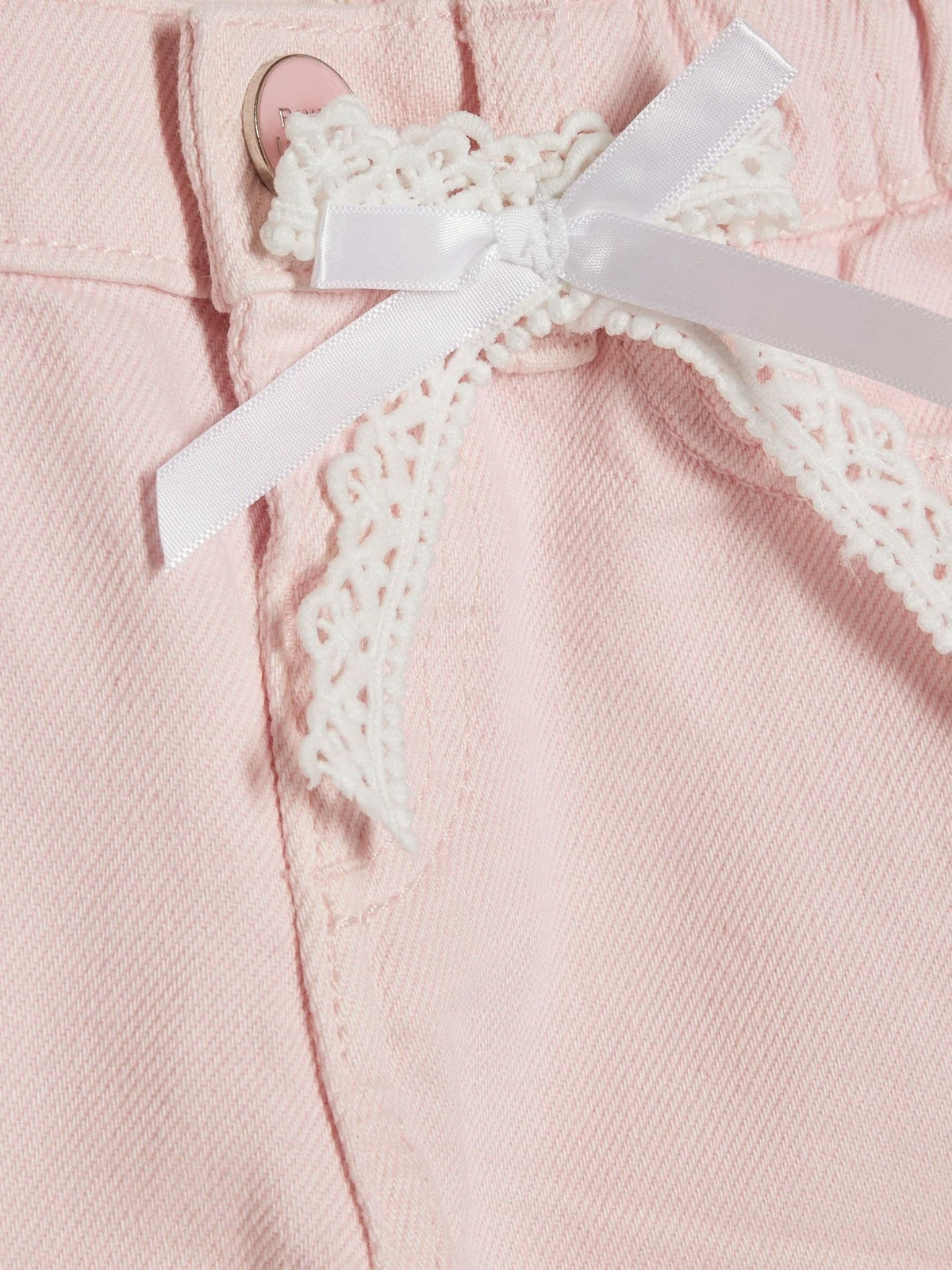 Dsiney Kidz - River Island Pink Lace Wide Leg Jeans image 4