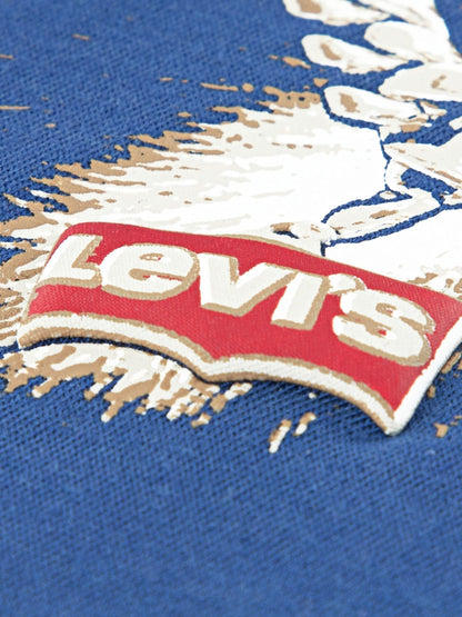 Levi's® Blue Patriotic Dog Graphic Short Sleeve T-Shirt image 4
