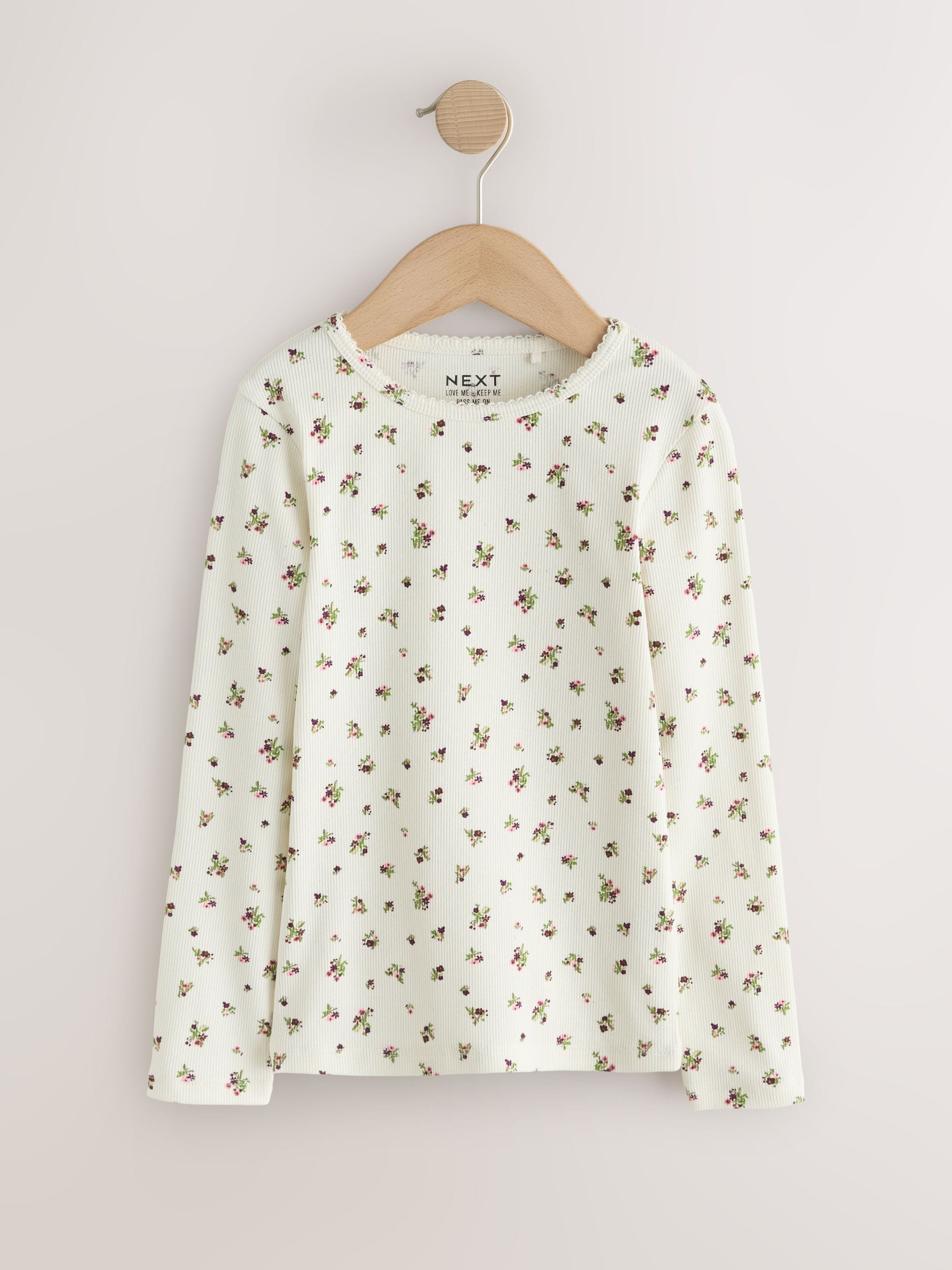 Dsiney Kidz - Green Butterfly Beaded Long Sleeve Tops 4 Pack (3-16yrs) image 6