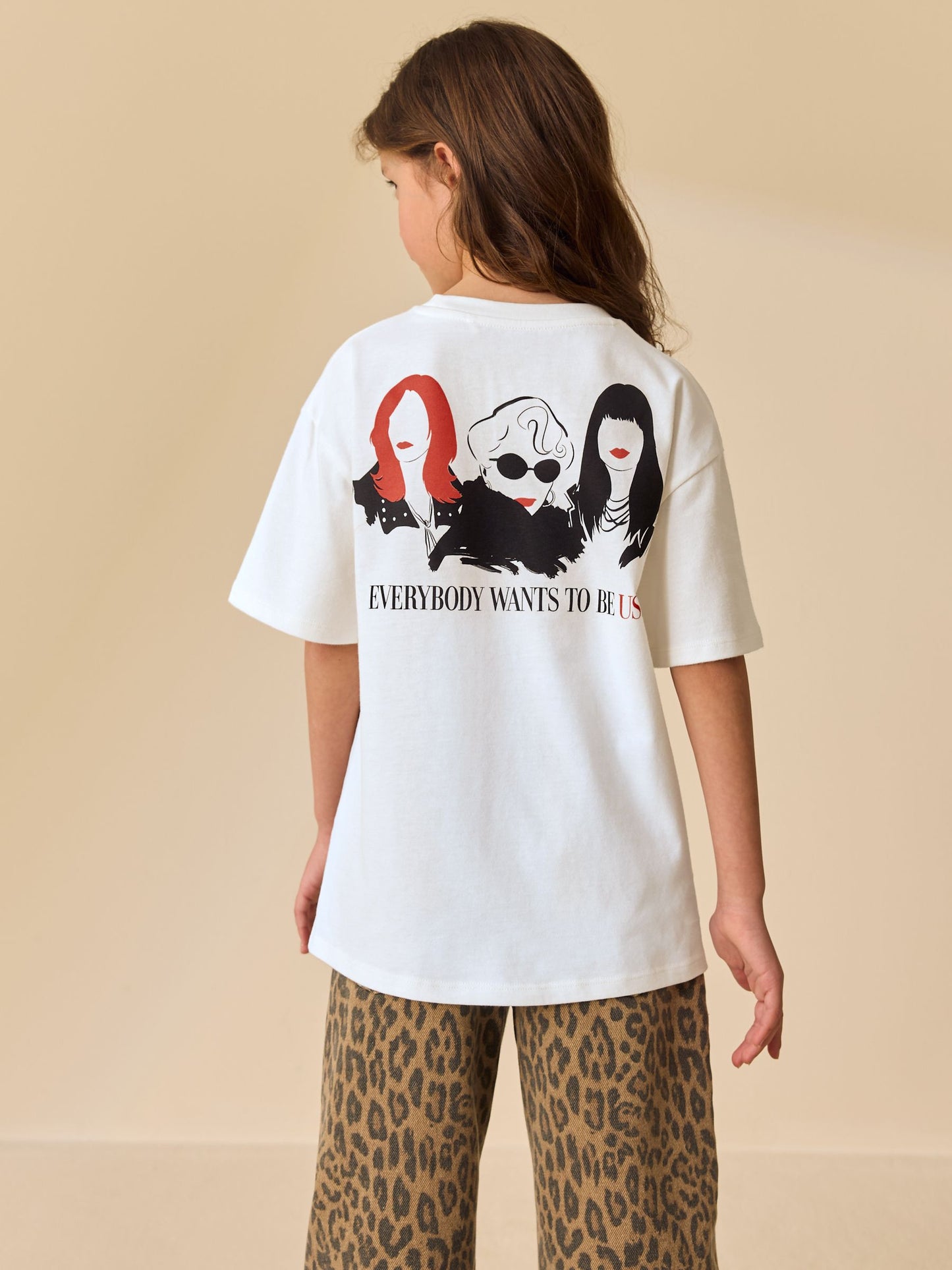 Dsiney Kidz - White The Devil Wears Prada Oversized Graphic T-Shirt (3-16yrs) image 1