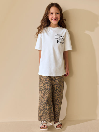 Dsiney Kidz - White The Devil Wears Prada Oversized Graphic T-Shirt (3-16yrs) image 2