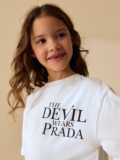 Dsiney Kidz - White The Devil Wears Prada Oversized Graphic T-Shirt (3-16yrs) image 4