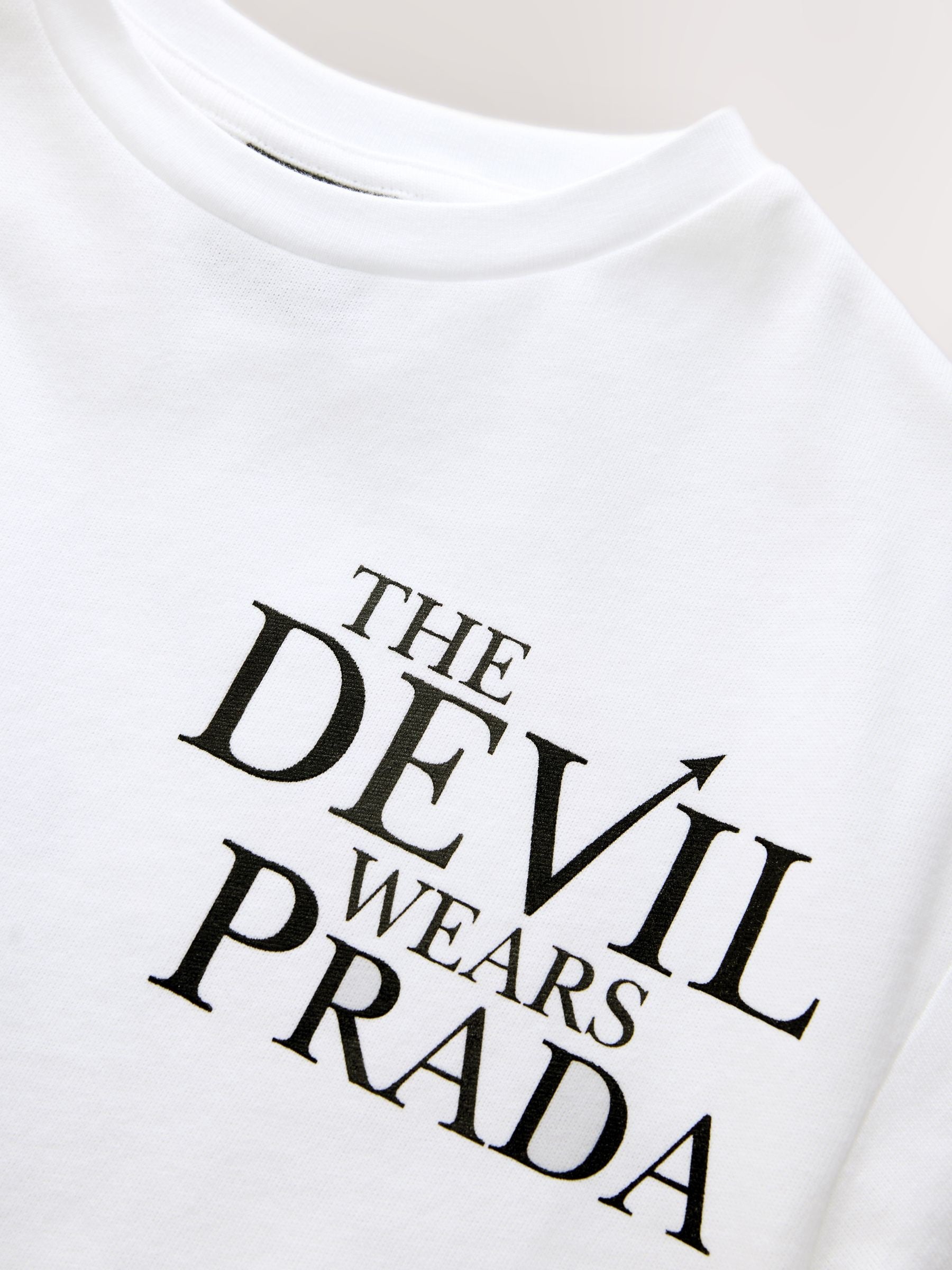 Dsiney Kidz - White The Devil Wears Prada Oversized Graphic T-Shirt (3-16yrs) image 8