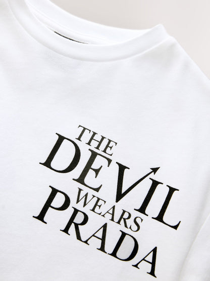 Dsiney Kidz - White The Devil Wears Prada Oversized Graphic T-Shirt (3-16yrs) image 8