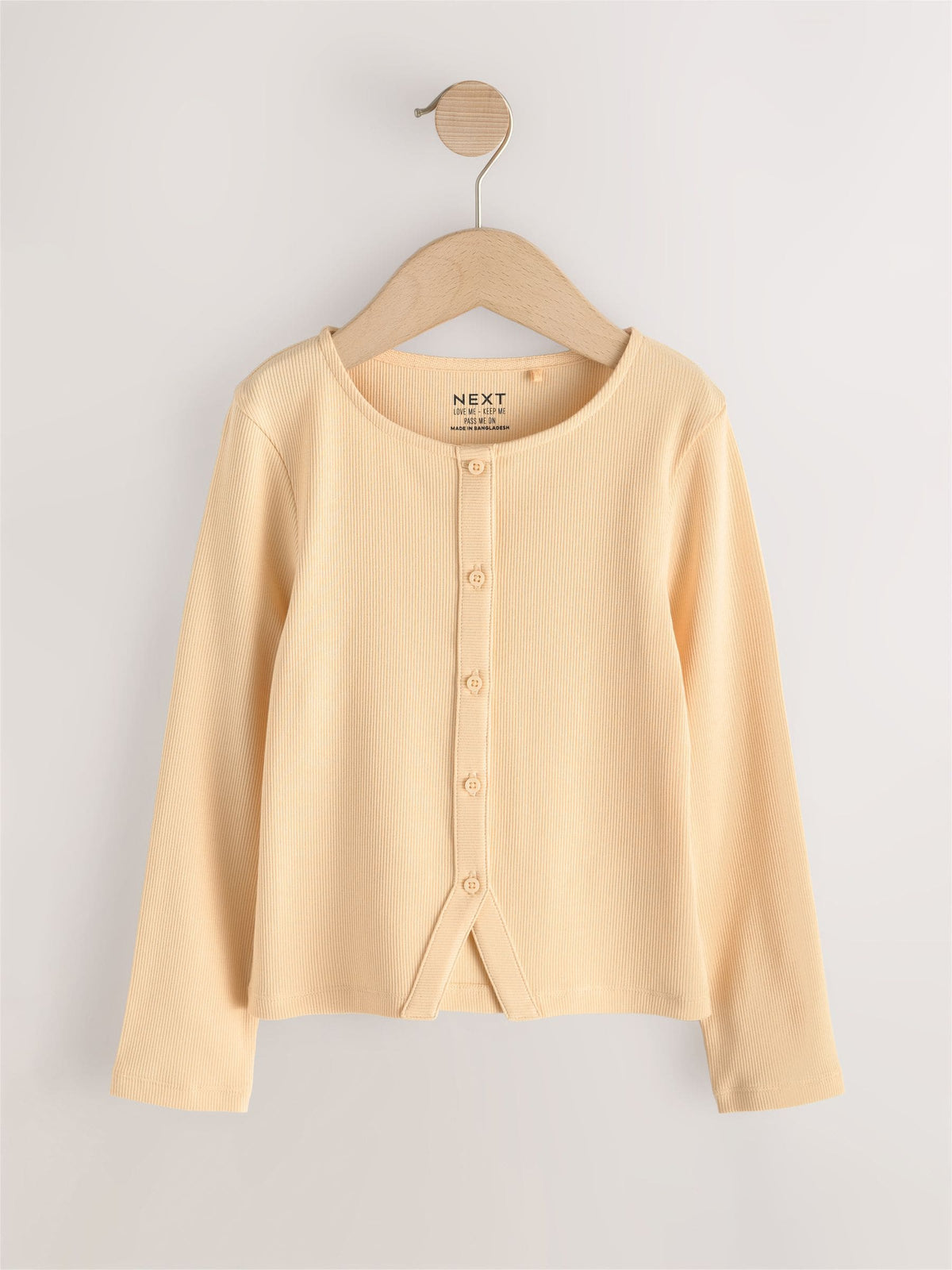 Dsiney Kidz - Yellow Long Sleeve Ribbed Cardigan (3-16yrs) image 1