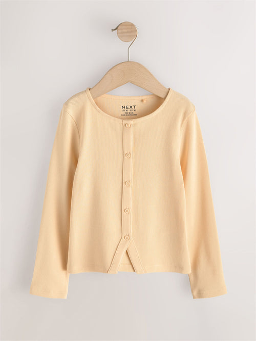 Dsiney Kidz - Yellow Long Sleeve Ribbed Cardigan (3-16yrs) image 1