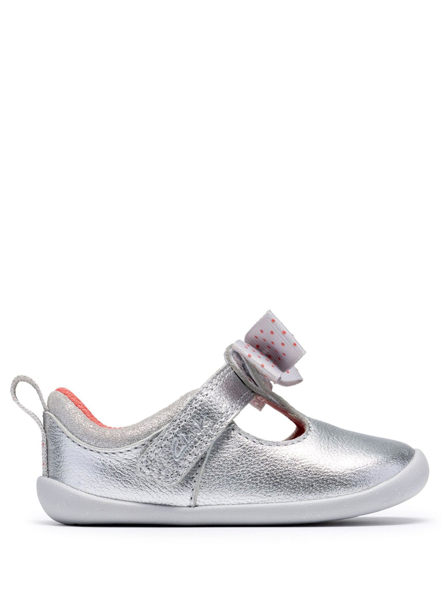 Dsiney Kidz - Clarks Silver Roamer Trim Silver First Steps Shoes image 1