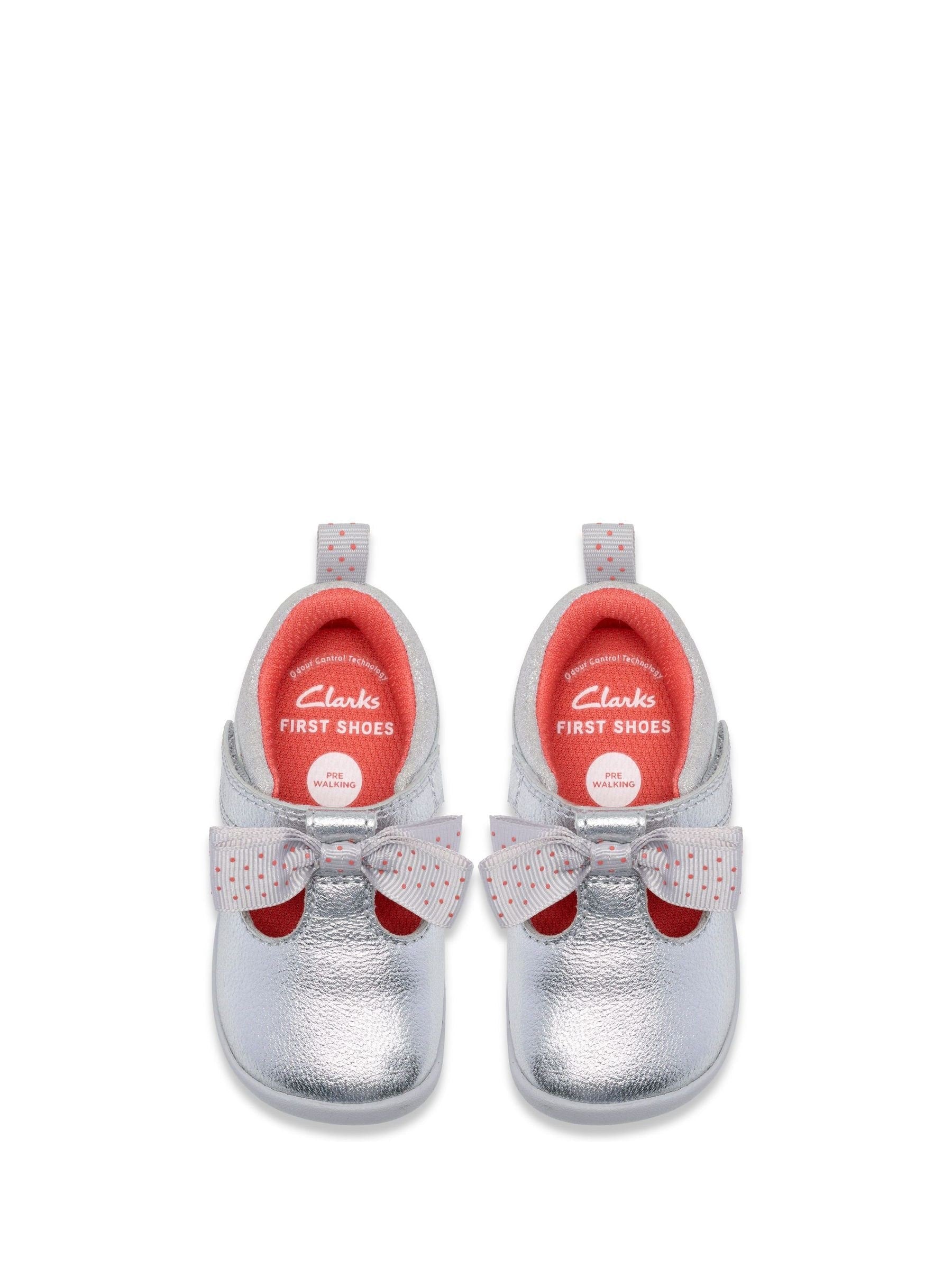 Dsiney Kidz - Clarks Silver Roamer Trim Silver First Steps Shoes image 4
