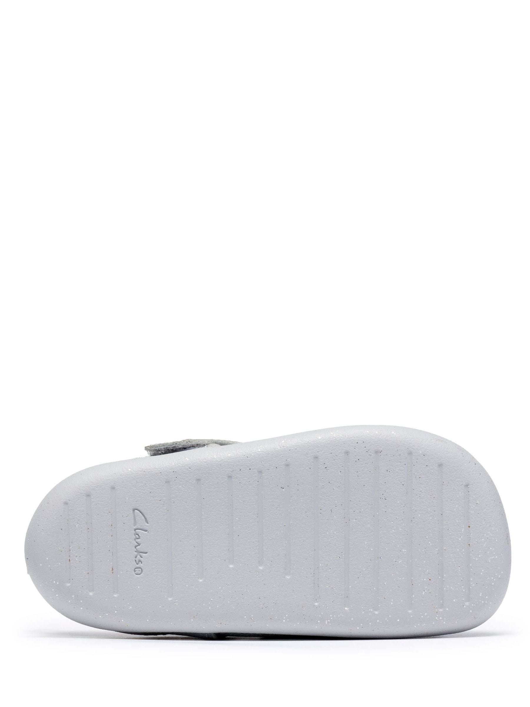 Dsiney Kidz - Clarks Silver Roamer Trim Silver First Steps Shoes image 6