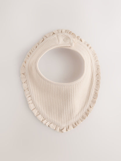 Pink/Blue Frill Dribble Bibs 3 Pack - image 3