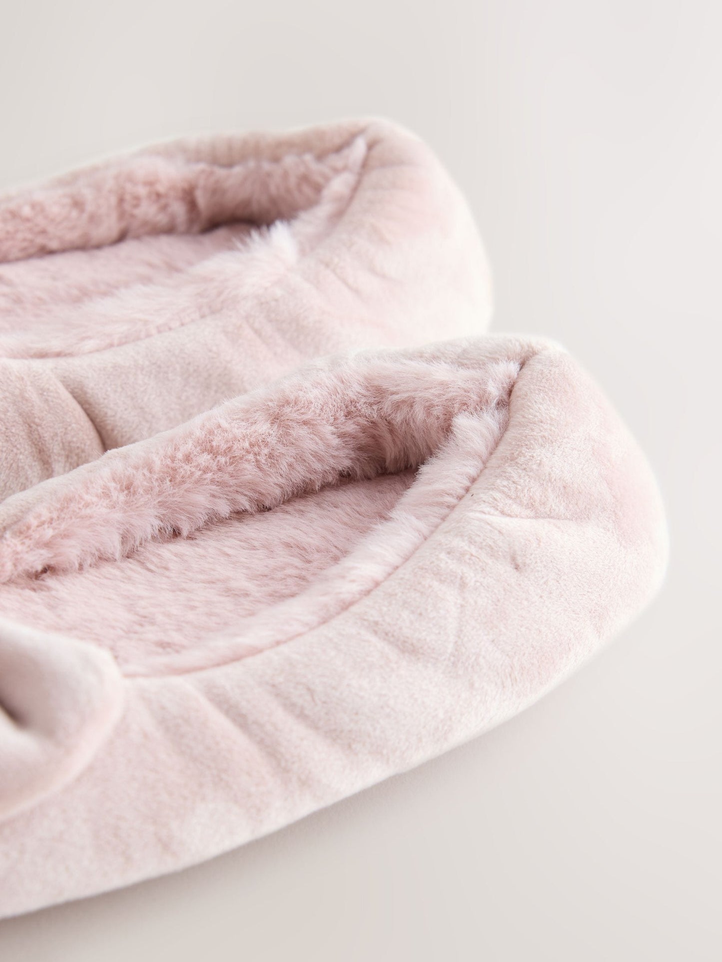 Pink Standard Fit (F) Velour Ballet Bow Slippers image 5