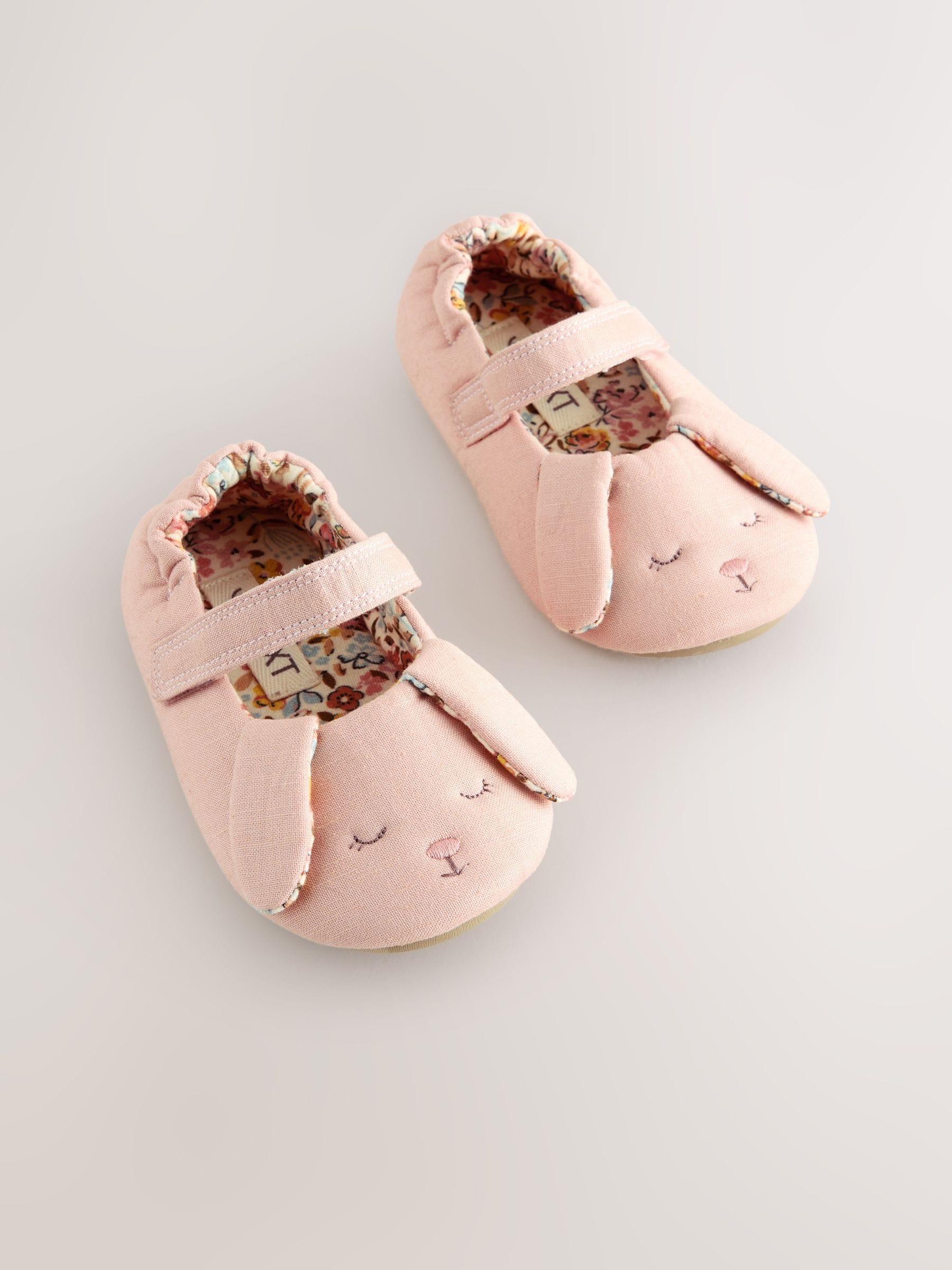 Pink Bunny Mary Jane Slippers image 1
