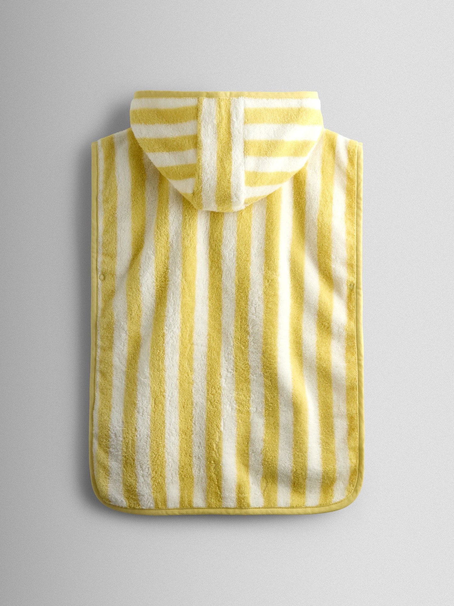 JoJo Maman Bébé Yellow Stripe Daisy Hooded Poncho Towel image 2