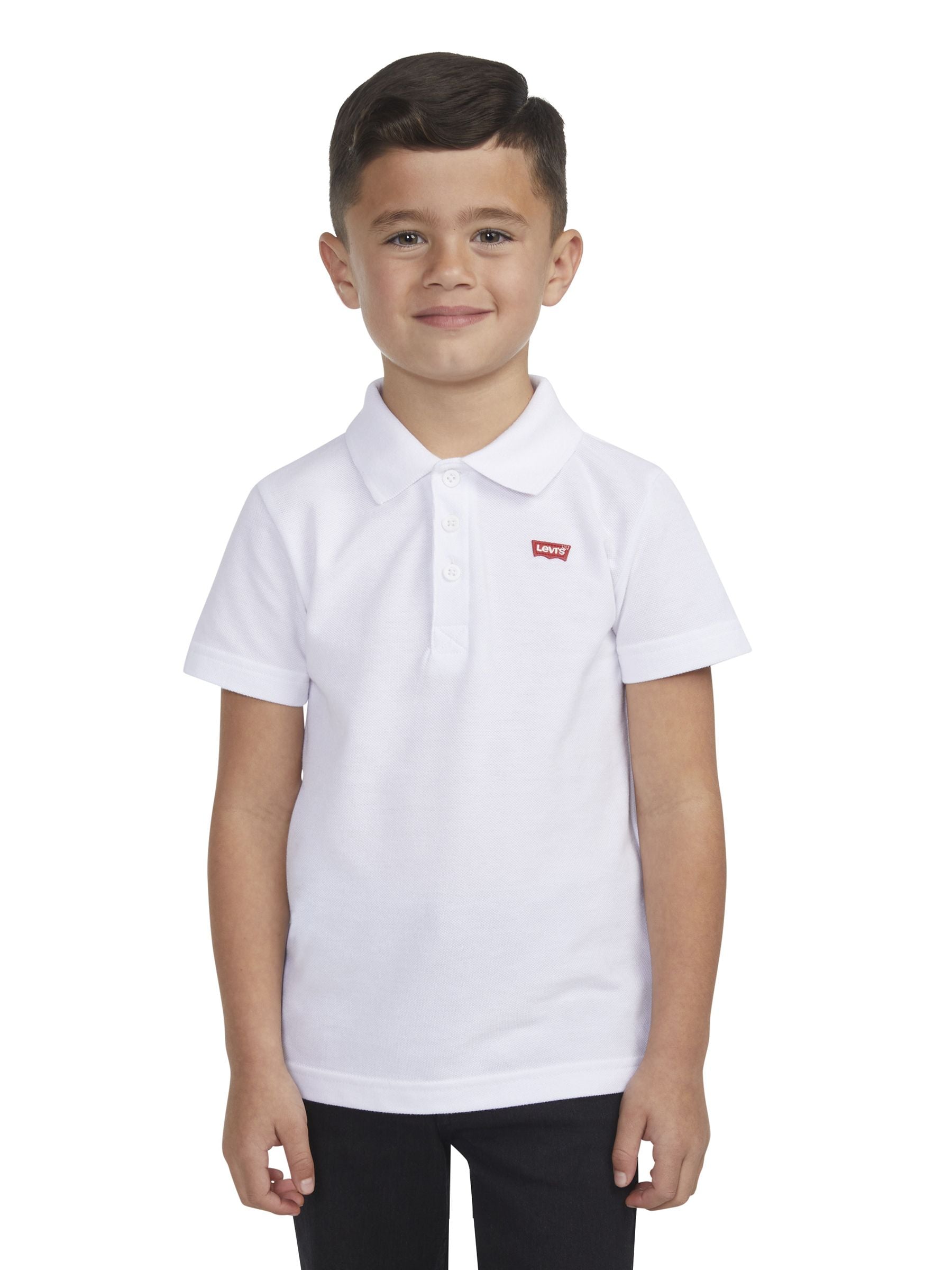 Levi's® White Batwing Polo Short Sleeve T-Shirt image 1