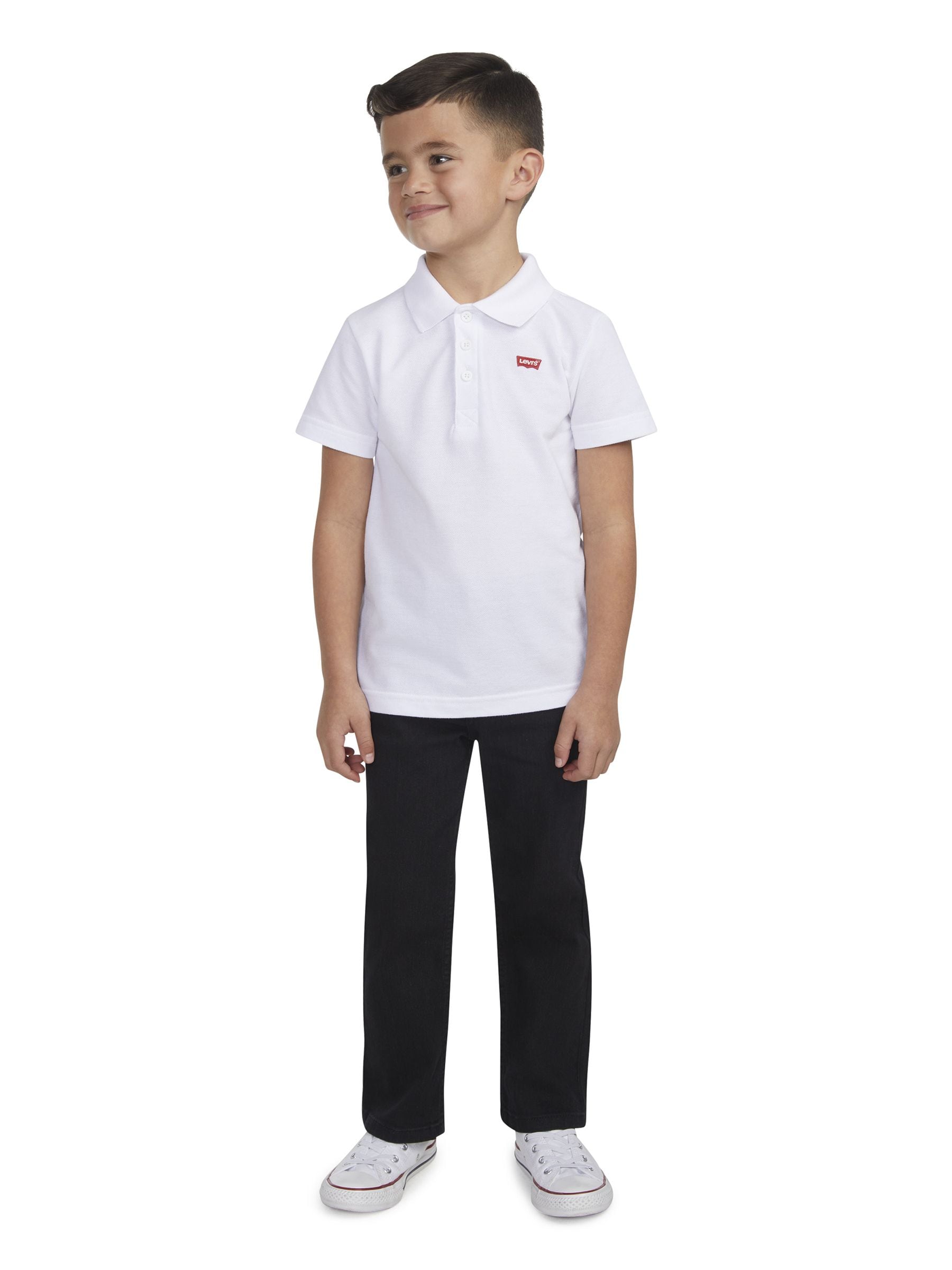 Levi's® White Batwing Polo Short Sleeve T-Shirt image 3