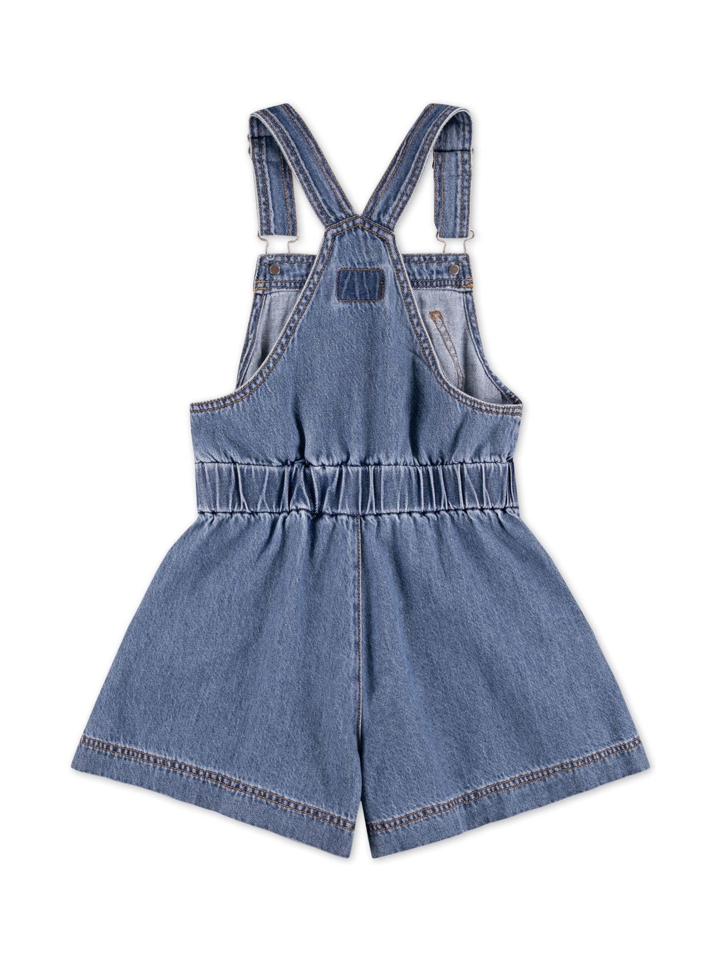Levi's® Blue Tie Waist Logo Dungaree image 5