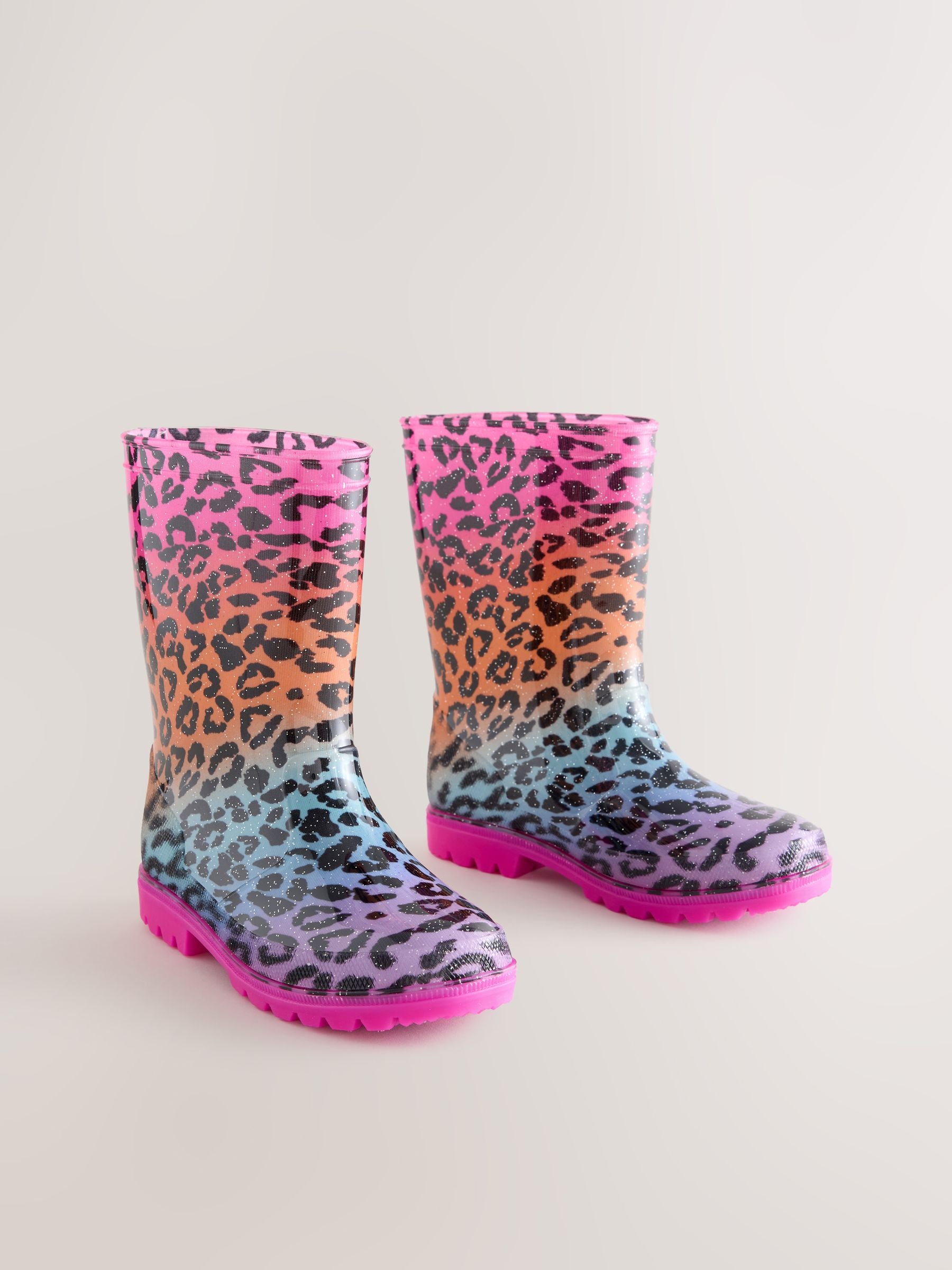 Rainbow Leopard Print Wellies image 1