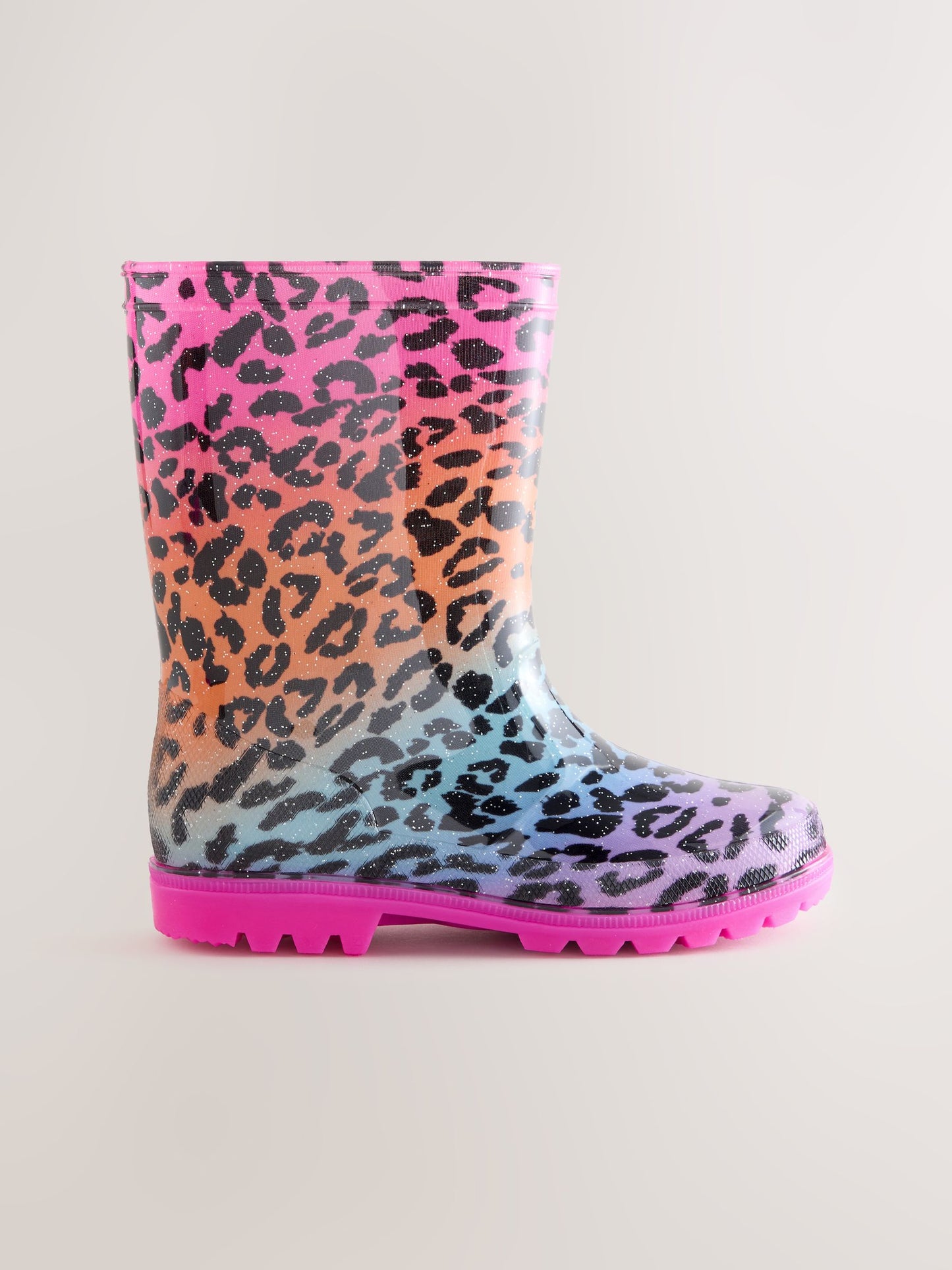 Rainbow Leopard Print Wellies image 2