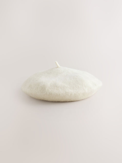 Dsiney Kidz - Ecru Beret Hat (3mths-16yrs) image 1