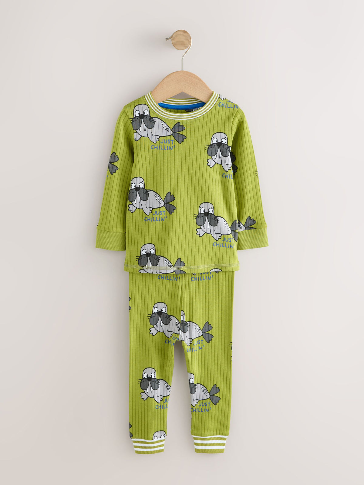 Dsiney Kidz - Red/Green All Over Animal Snuggle Pyjamas 3 Pack (9mths-10yrs) image 8