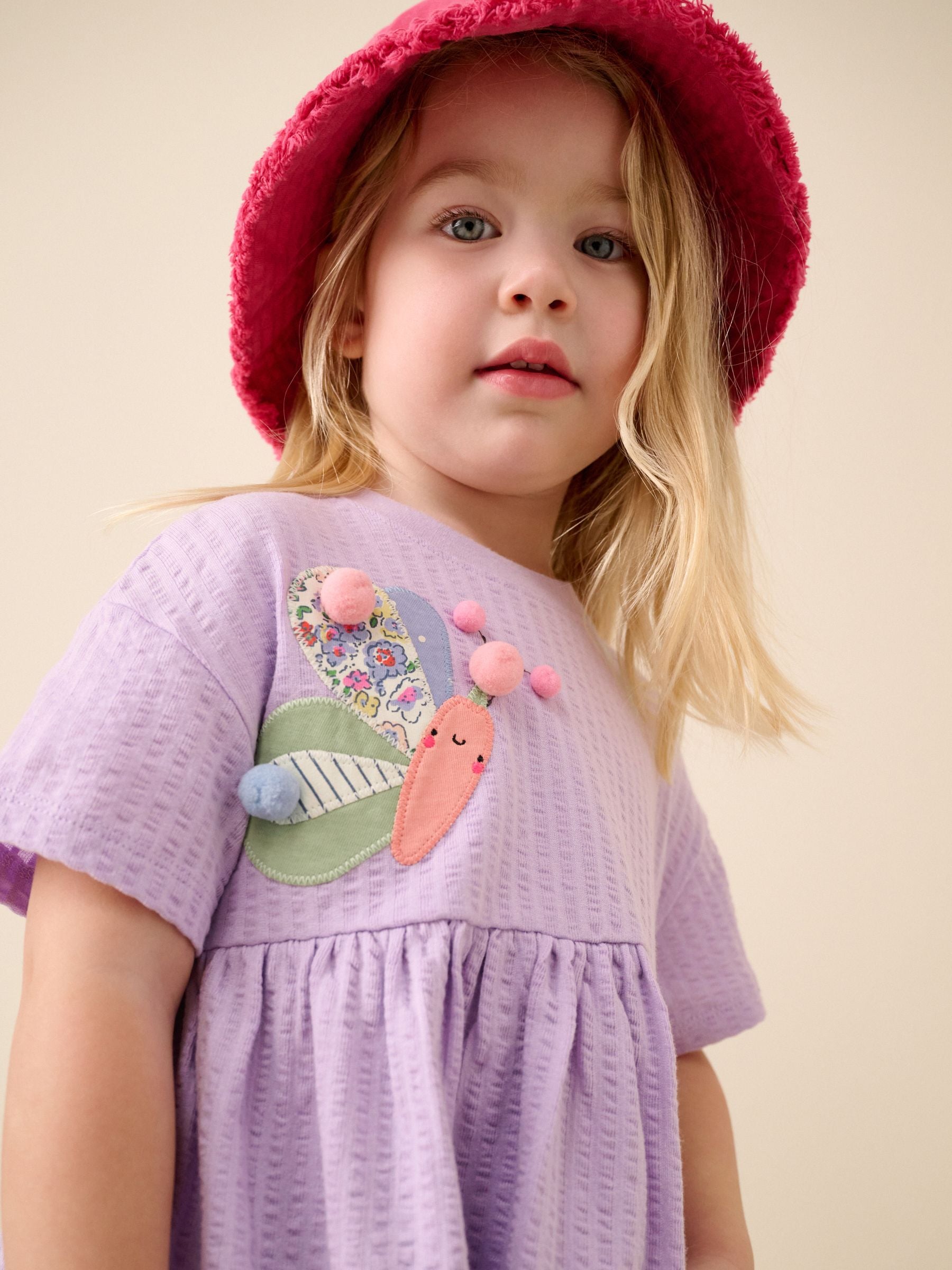 Dsiney Kidz - Lilac Purple Butterfly Jersey Dress (3mths-7yrs) image 3