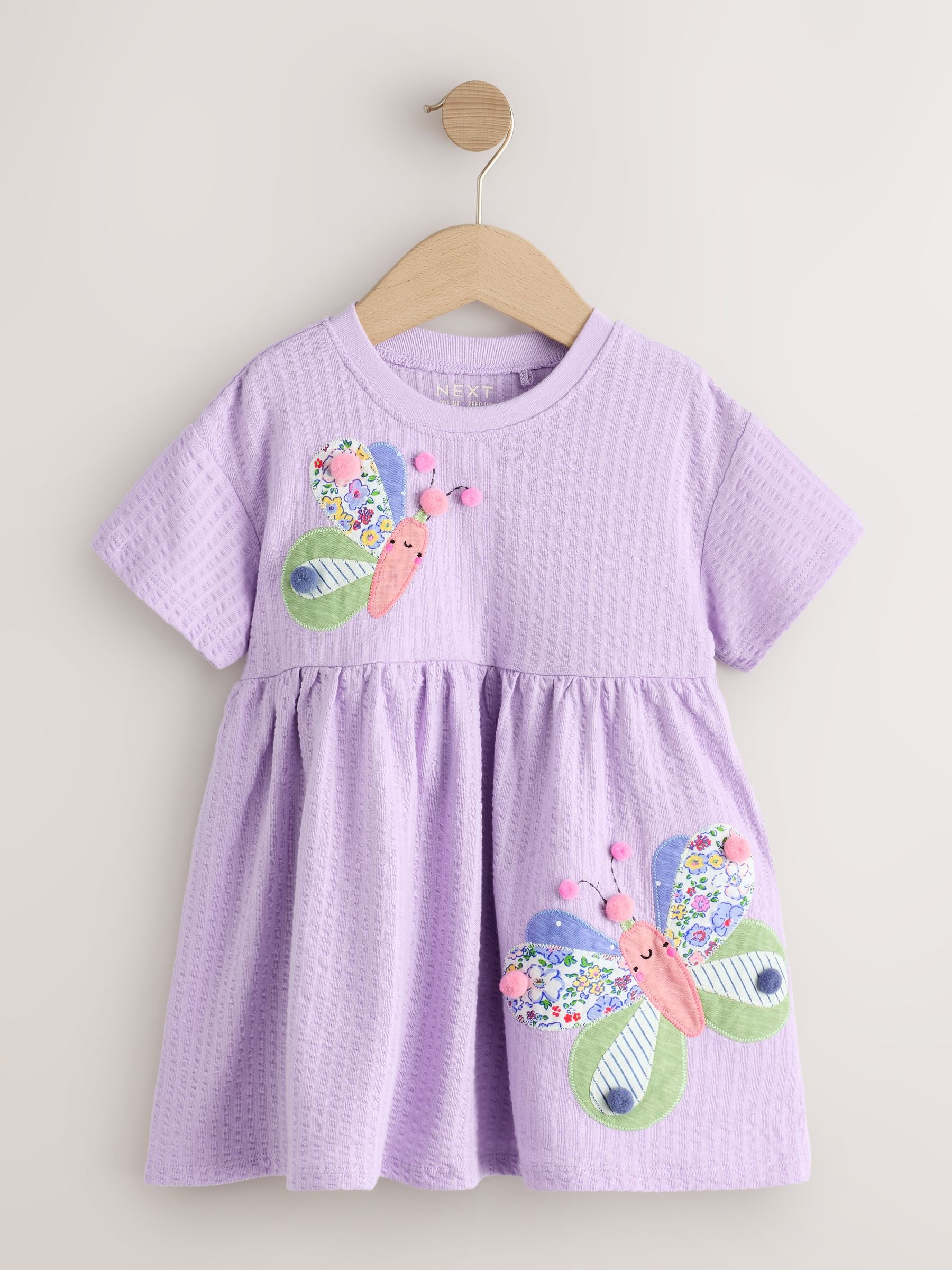 Dsiney Kidz - Lilac Purple Butterfly Jersey Dress (3mths-7yrs) image 6