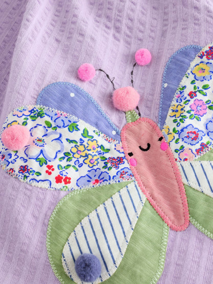 Dsiney Kidz - Lilac Purple Butterfly Jersey Dress (3mths-7yrs) image 8