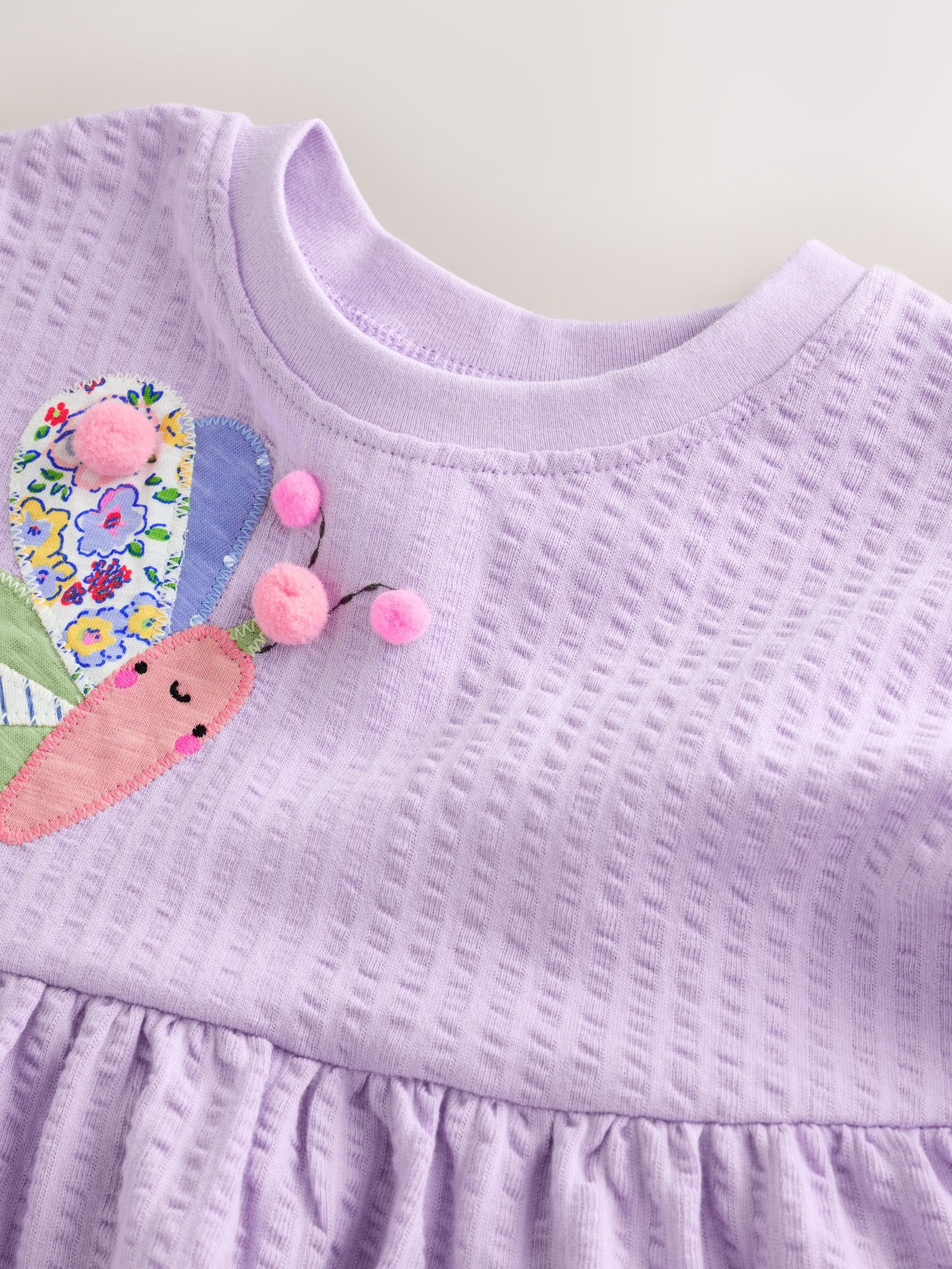 Dsiney Kidz - Lilac Purple Butterfly Jersey Dress (3mths-7yrs) image 9