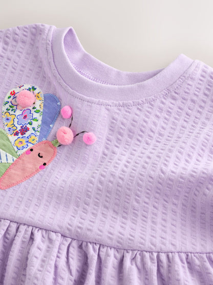 Dsiney Kidz - Lilac Purple Butterfly Jersey Dress (3mths-7yrs) image 9
