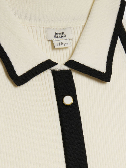 Dsiney Kidz - River Island Cream Halter Neck Polo Dress image 3