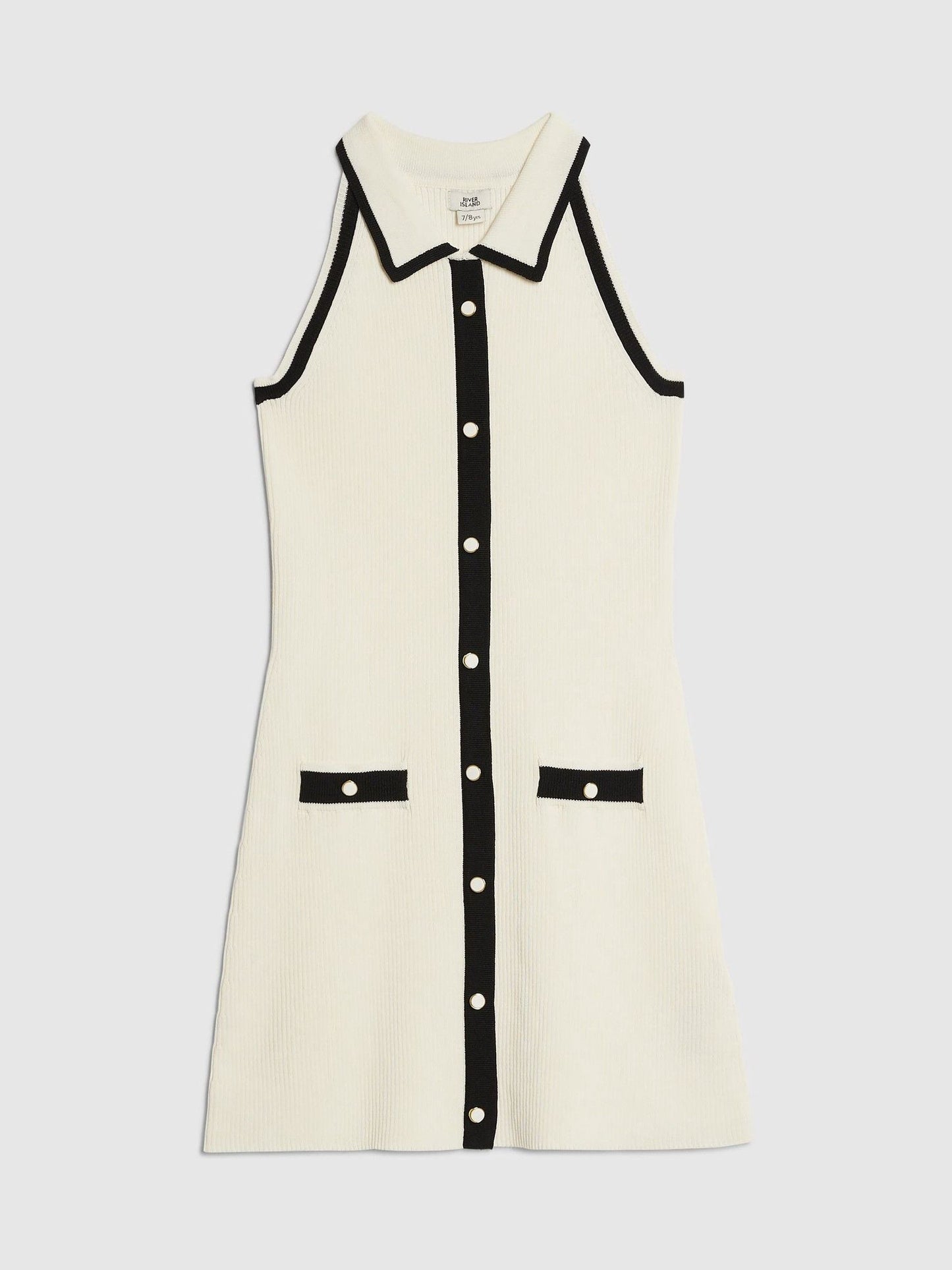 Dsiney Kidz - River Island Cream Halter Neck Polo Dress image 1