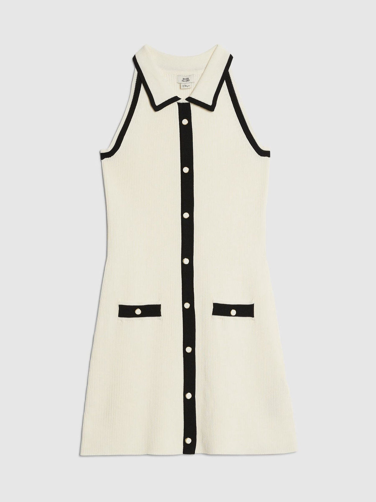 Dsiney Kidz - River Island Cream Halter Neck Polo Dress image 1