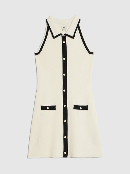Dsiney Kidz - River Island Cream Halter Neck Polo Dress image 1