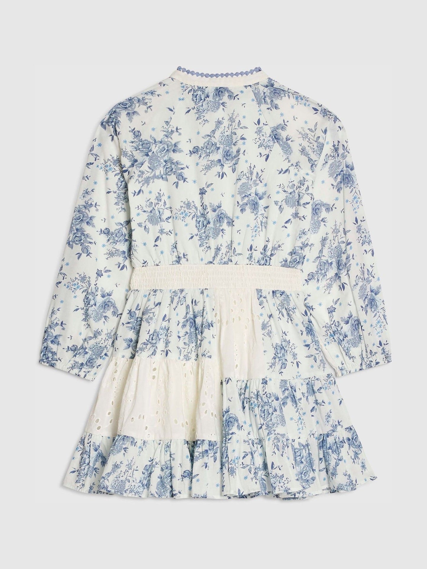 River Island Blue Patchwork Shirt Dress image 2