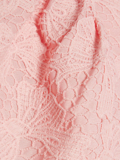 River Island Pink Bow Lace Belted Dress image 4