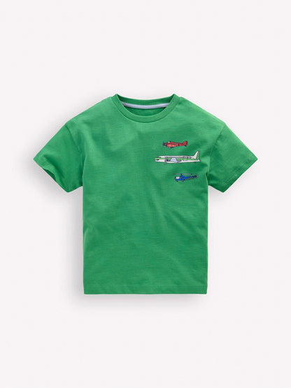 Boden Green Front Back Graphic T-Shirt image 1