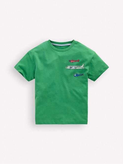 Boden Green Front Back Graphic T-Shirt image 1