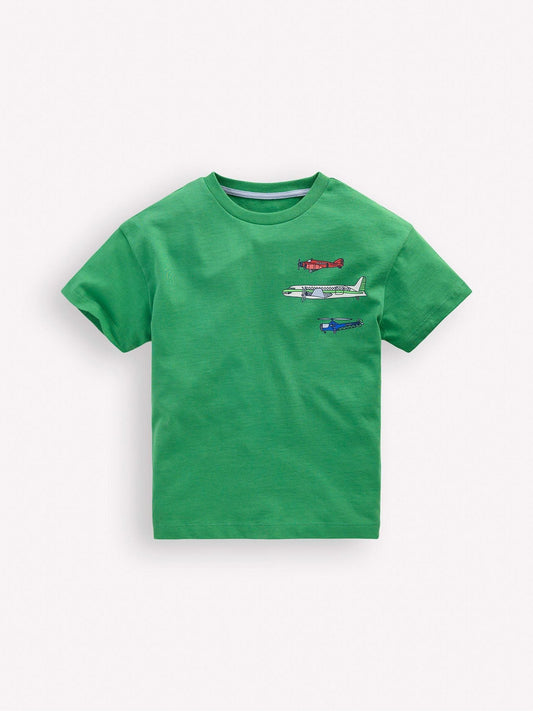 Boden Green Front Back Graphic T-Shirt image 1