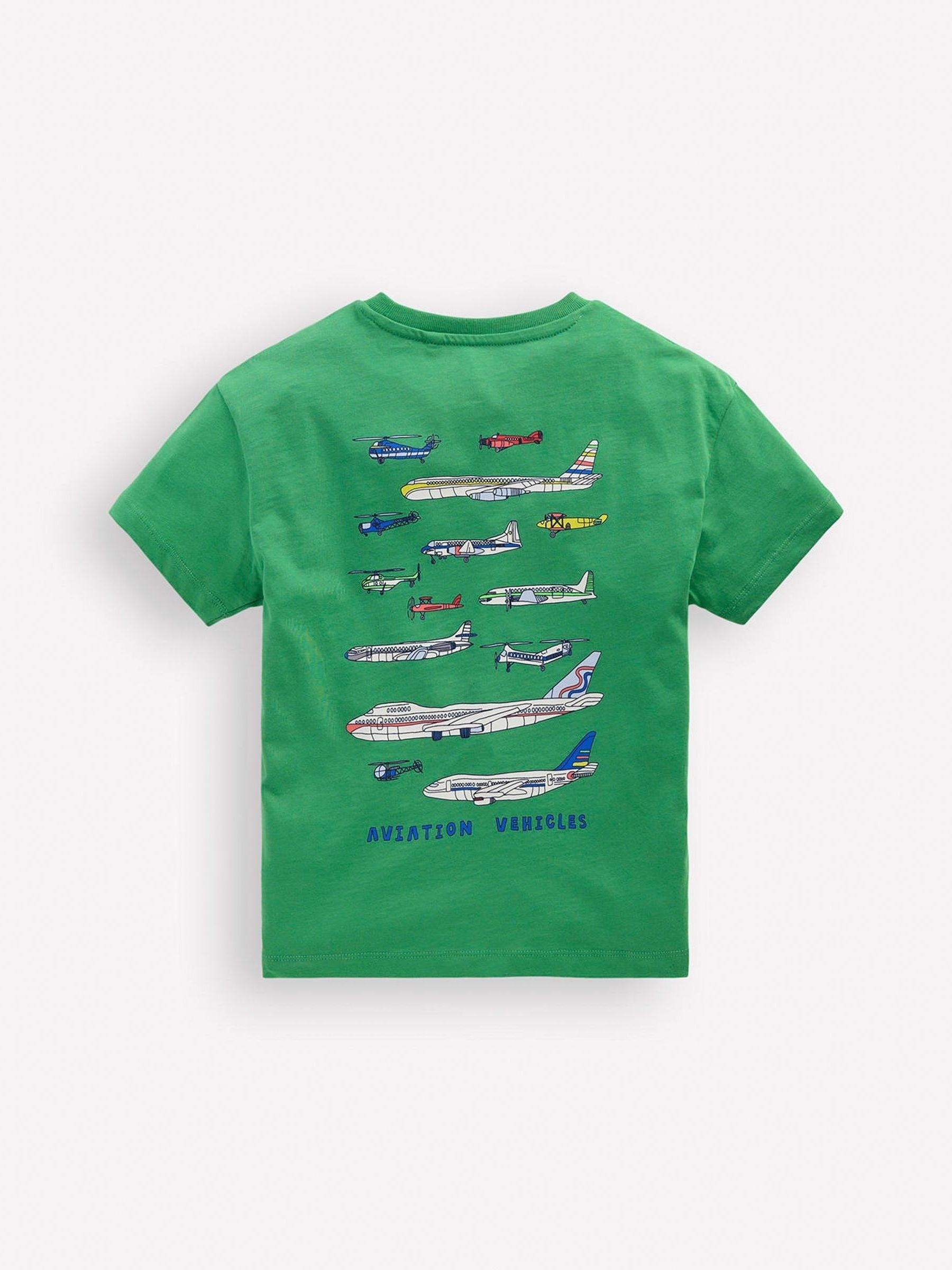 Boden Green Front Back Graphic T-Shirt image 2