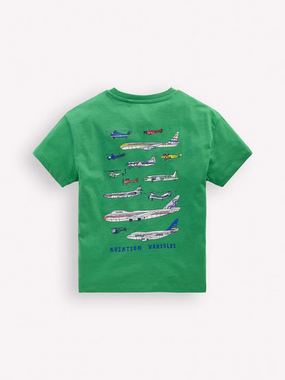 Boden Green Front Back Graphic T-Shirt image 2
