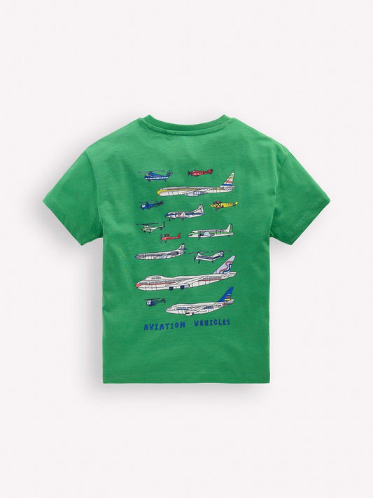 Boden Green Front Back Graphic T-Shirt image 2