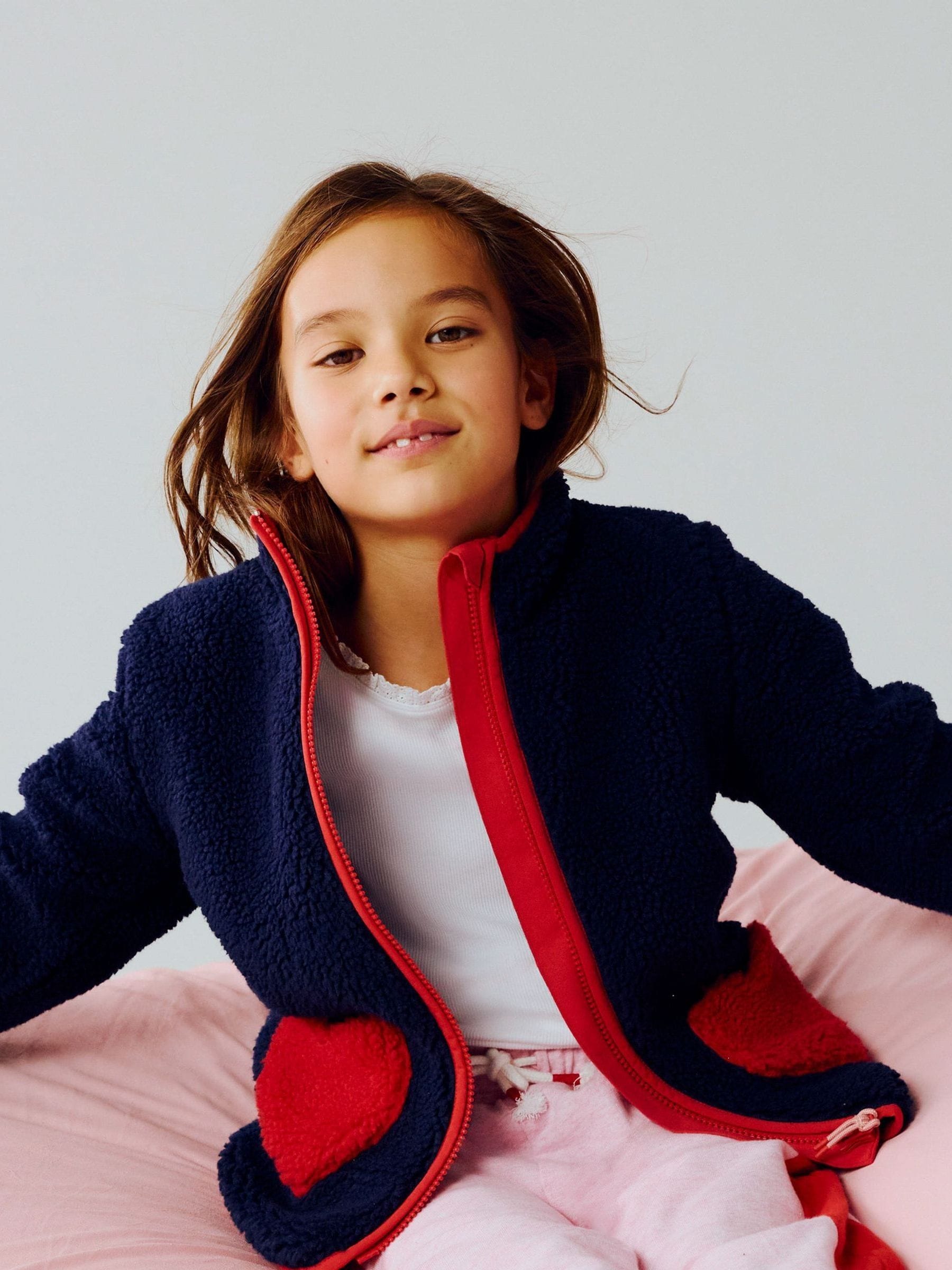 Dsiney Kidz - Boden Blue Eden Borg Zip-through Jacket image 1