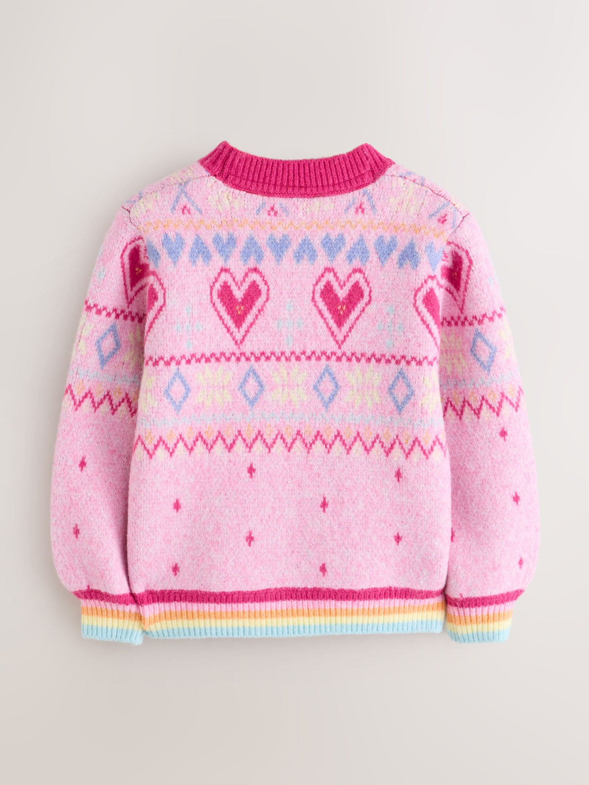 Little Bird Pink Heart Family Christmas Jumper - image 5
