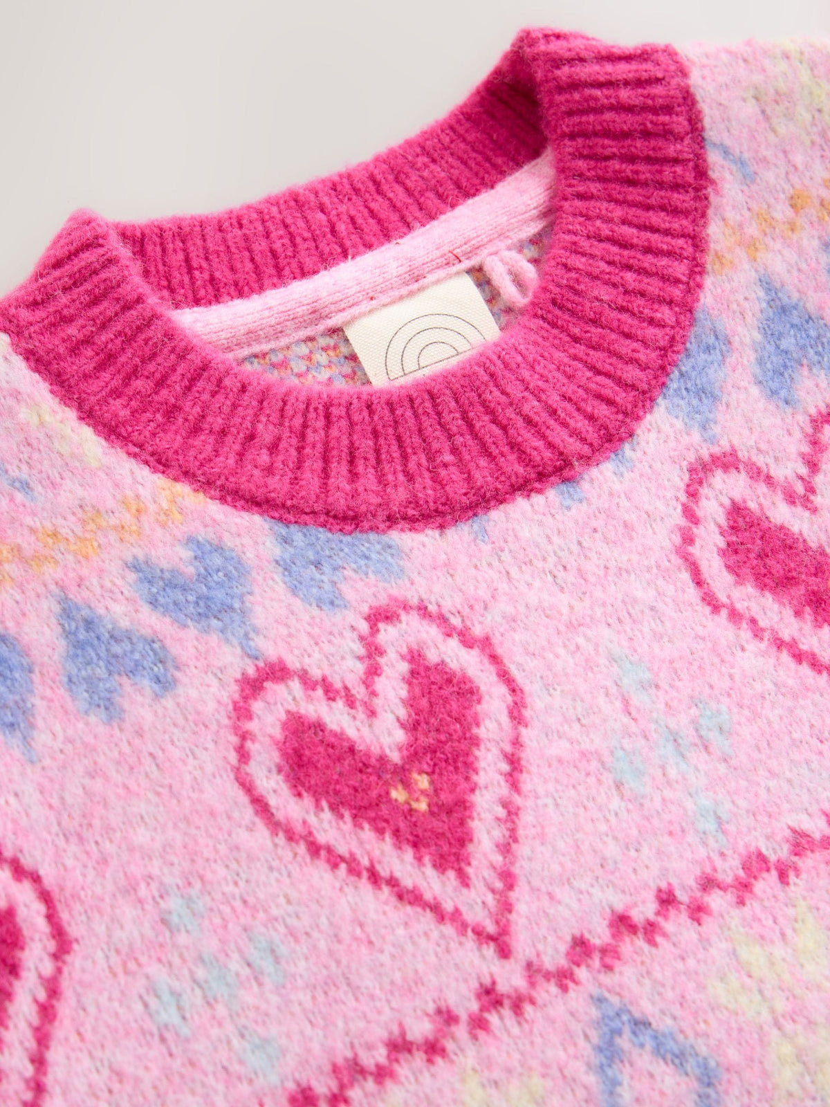 Little Bird Pink Heart Family Christmas Jumper - image 6