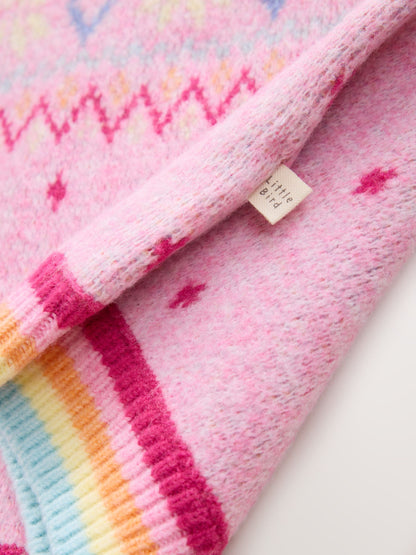 Little Bird Pink Heart Family Christmas Jumper - image 7